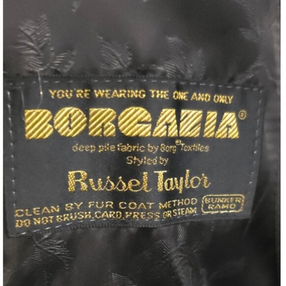 Vintage Russel Taylor Borgazia Dark Brown Faux Fur Coat. - Picture 9 of 9